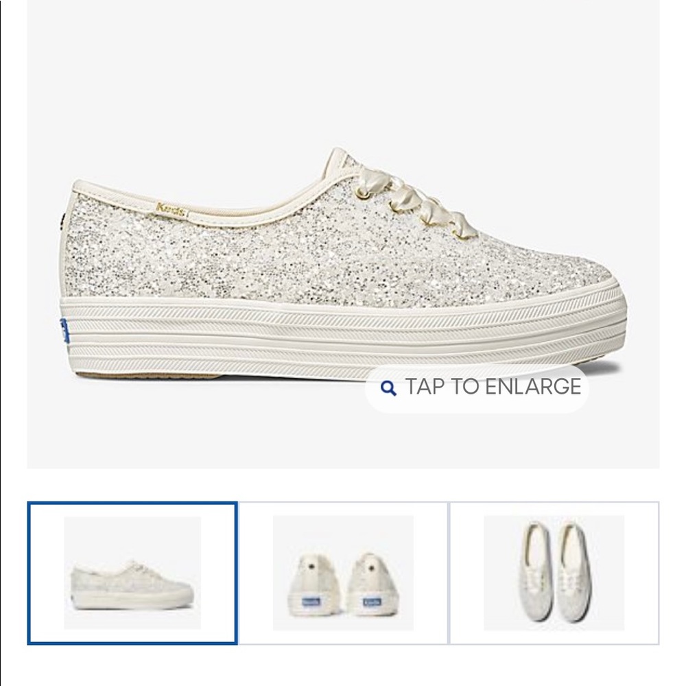 Keds Kate Spade NY Triple Glitter Shoes 6.5